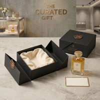 Caja de Regalo de Papel con Cierre Magnético y Papel de Regalo con Logotipo Estampado en Foil Personalizado Minghong, MOQ Bajo, para Pequeñas Tiendas de Regalos y Fiestas