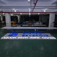 Enseigne lumineuse à lettres en relief, directement de l'usine, en acrylique et acier inoxydable, étanche IP65, pour extérieur, devanture de magasin, logo commercial