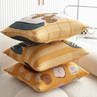 Coussins en tissu jacquard tissé sur mesure pour canapé, lit, chaise de bureau, décoration intérieure, 1 pièce minimum de commande