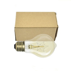A19爱迪生灯泡110v/220V <span class=keywords><strong>E27</strong></span>/E26/B22透明琥珀色玻璃盖复古钨丝白炽灯泡40w怀旧装饰 - Product Image 5