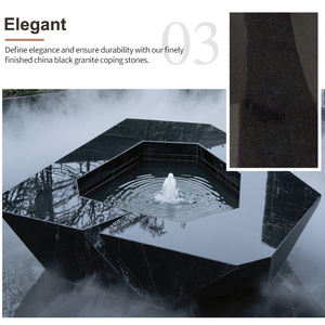 מפעל חם מוכר שחור גרניט סיני ריצוף ריצוף גרניט שחור מטבח משטחי גרניט צבע שחור - Product Image 5