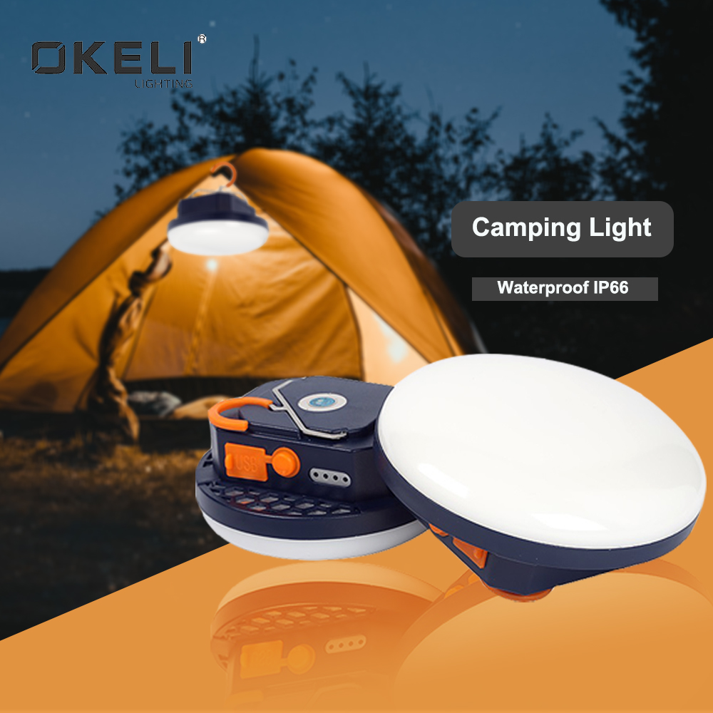 OKELI super bright portable usb rechargeable emergency led bulb lamp outdoor camping lights