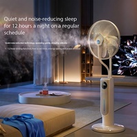 Climatiseur debout bouteille d'eau vaporisateur brouillard ventilateur blanc télécommande électrique pour usage domestique