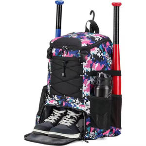 Sacs de sport de grande capacité personnalisés, porte-casque, sac de batte de softball, sac à dos de baseball avec crochet de clôture et roue - Product Image 6