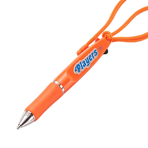 uni Players SE 382 2 Color <b>Retractable</b> Ballpoint <b>Pen</b> With Lanyard 0.7mm Office Multi Ink <b>Pen</b> - Product Image 2