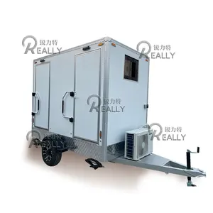 China Prefab Luxury Restroom Trailer Portable Toilets Mobile Bathroom Can Be Customized