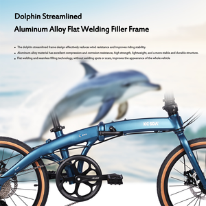 Xe đạp gấp mới <span class=keywords><strong>2025</strong></span>, hợp kim nhôm, di động, 20 inch, 8 tốc độ, phanh đĩa cơ trước và sau, xe đạp gấp dành cho người lớn, dùng để giải trí - Product Image 2