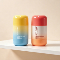 Bouteille de déodorant roll-on en forme de cylindre personnalisée PP 15ml30ml50ml, flacons cosmétiques en plastique vides avec impression UV, emballage de beauté