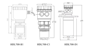 Đo lường mức độ Transmitter kỹ thuật số Analog siêu âm cảm biến nhiên liệu và mức siêu âm Transmitter bể nước - Product Image 5