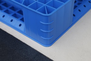 NEXARA Eco-friendly HDPE Euro <strong>Pallets</strong> 1200*1200*150mm <strong>Hot</strong> <strong>Sale</strong> Heavy Duty Plastic 4-Way Entry with Flat Surface for Storage - Product Image 5