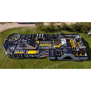 Ultimate Wipeout Giant Bounce House <strong>Inflatable</strong> Play Center Theme Park Playground Commercial <strong>Inflatable</strong> Fun Park For Adults Kids