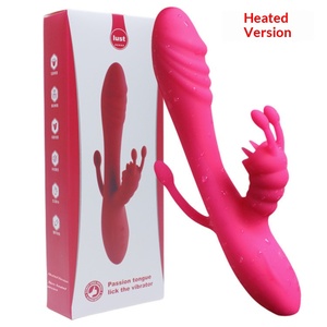 Vibrateur G-spot Love <span class=keywords><strong>God</strong></span>, bâton de massage AV rechargeable par USB, jouet sexuel vibrant Love Bean Tongue Licking pour femme, modèle Lamborghini - Product Image 6