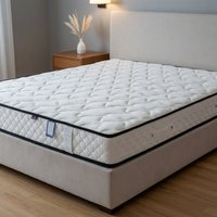 Matelas Orthopédique Hybride à Ressorts Ensachés et Mousse à Mémoire de Forme Queen Moyen Contemporain Durable Qualité Hôpital 20 Pouces Compressé et Roulé