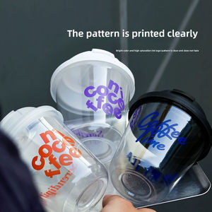 Couvre-gobelets universels personnalisables en PET de 12 oz, couvercles jetables transparents pour café, whisky, <span class=keywords><strong>tequila</strong></span>, dessert, crème glacée, vente en gros - Product Image 2