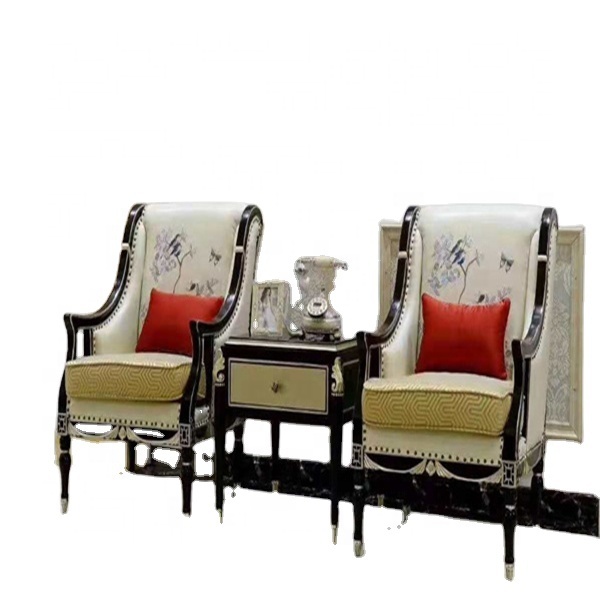 Manufacturer Designed Modern Leisure Style Wooden Coffee Table and Armchair Set for Home or Bedroom for Living Room Chairs