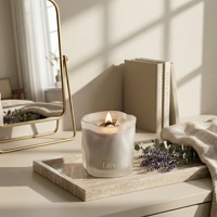 Bougie en cire de soja de qualité supérieure, mèche en bois, aromathérapie, coffret cadeau de mariage, emballage personnalisé