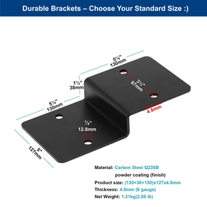 מותאם אישית oem כבד פלדה z סוגריים עבור עץ כפול זווית ערוץ פרופיל - Product Image 5