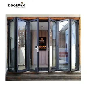 Verified Pro High Quality American Style Aluminum Heavy Duty Exterior Patio Door Bi Fold Folding Doors