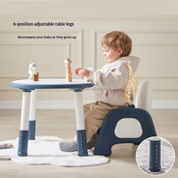 Table d'étude VSUCH pour enfants, ensemble de table d'étude multifonctionnelle innovante pour enfants, entièrement en plastique, pour la chambre des enfants, la maison