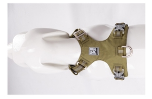 中型犬と大型犬用のカスタム耐久性のある簡単操作軽量ヘビーデューティ反射パッド入りナイロン戦術犬用ハーネス - Product Image 6