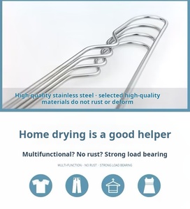 Bền Dây Thép Không Gỉ Móc Áo Giá 10 Gói Biểu Tượng Tùy Chỉnh Vải Móc Tốt Chịu Lực Cho Dọc Phòng Khách & Phòng Tắm - Product Image 3