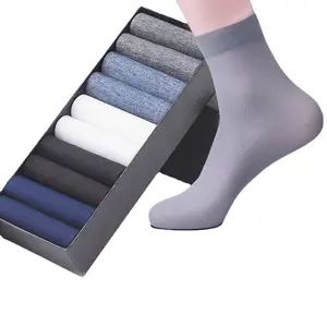 Wholesale Summer Men's Stockings Thin Breathable Socks Casual Socks Silk Socks 10 Pairs/set