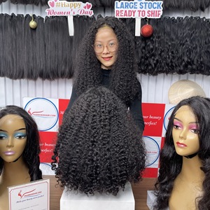 Hot Deal Transparent Lace Closure Wigs Human Hair Deep Burmese <b>Curly</b> 100% Vietnamese Hair <b>Extensions</b> No tangle Wholesale - Product Image 2