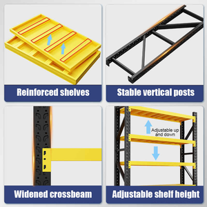  Factory Direct Industrial Warehouse <b>Shelves</b> Logistics Home Storage <b>Adjustable</b> Easy Assemble Epoxy Anti - Rust Coating - Product Image 5