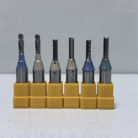 Fraise droite à trois dents Arden TCT 20 mm, revêtement doré, personnalisable, pour routeur CNC, pour le travail du bois, ODM OEM
