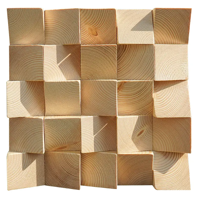 Треугольная мозаичная настенная плитка из натурального дерева для украшения отеля, комнаты, офиса, ресторана