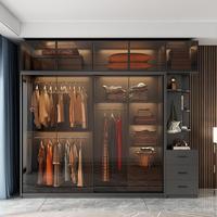Armoires de chambre à coucher modernes en mélamine durables et personnalisables, avec tiroirs et rangements pour meubles de maison