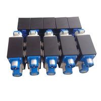 Boîtier de distribution d'alimentation ST 4 canaux 12 prises 16A Powercon, finition noire en fer, usage professionnel audio et industriel
