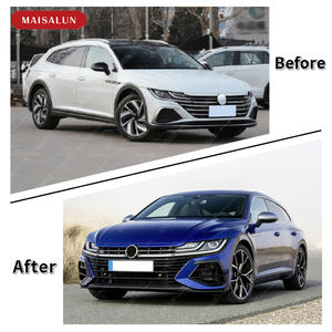 Nuevo parachoques de coche de Material PP para <span class=keywords><strong>Arteon</strong></span> (<span class=keywords><strong>2021</strong></span>), Kit de carrocería estilo <span class=keywords><strong>R</strong></span>-line con ajuste 100%, parachoques delantero/trasero y faldones laterales - Product Image 2