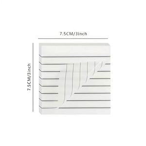 50 Sheets Colorful 3x3 Inch Lined Sticky Notes Memo <b>Pads</b> Removable Strong Adhesion Self-Adhesive for Offices Schools - Product Image 2