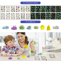 66 pièces de cadeaux pour enfants, fournitures de fête d'anniversaire licorne sirène, prix de carnaval, articles pour sacs cadeaux, ensemble de cadeaux pour enfants