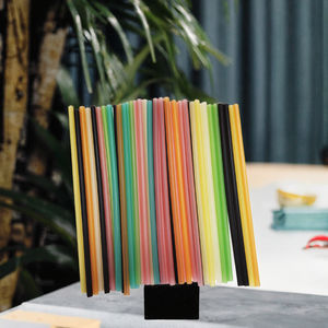 Paille en papier biodégradable, pailles à boire comestibles, qualité alimentaire, pour les fêtes, jetables, thé à bulles, tapioca, emballées individuellement - Product Image 3