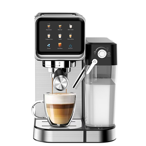 เครื่องชงกาแฟ Anbolife แบบร้อนเย็น 20 บาร์ หน้าจอสัมผัส TFT ควบคุมอุณหภูมิด้วย NTC ชงเอสเพรสโซ คาปูชิโน ลาเต้ ถังน้ำ 1 ลิตร - Product Image 2