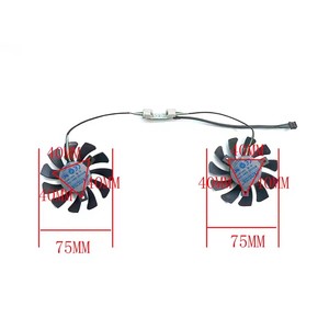 สำหรับ ZOTAC GEFORCE GTX 970 กราฟิกการ์ด 4PIN 75 มม.GA81O2U GA81S2U <span class=keywords><strong>GTX970</strong></span> พัดลม GPU - Product Image 6