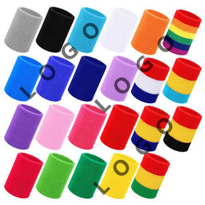 コットン吸湿発散性サッカーテニス冬スポーツスウェットバンドリストバンド刺繍生地工場卸売カスタム女性用 - Product Image 2