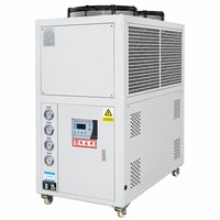 Refroidisseur à spirale éco-responsable à refroidissement par air, contrôlé par PLC, avec plusieurs compresseurs (50 kW, 30 kW, 11 kW, 10 kW)