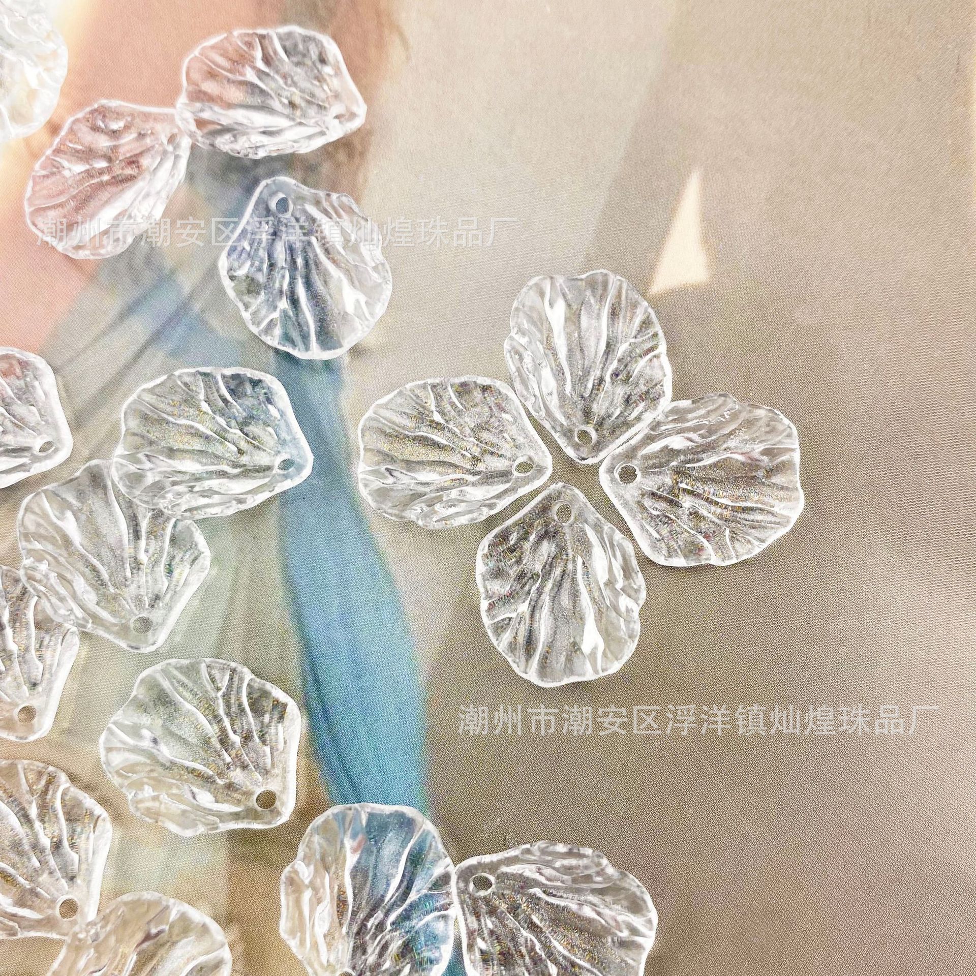 Transparent white cabbage leaves