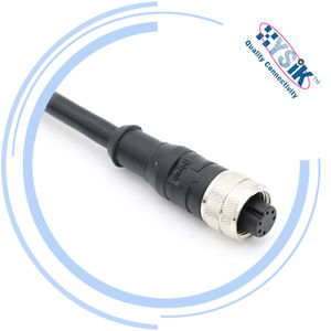 สาย M12 6-core ตัวผู้ตัวเมียตัวเมีย IP67สายเคเบิล PVC มีความยืดหยุ่น6ขาสำหรับตัวกระตุ้น - Product Image 3