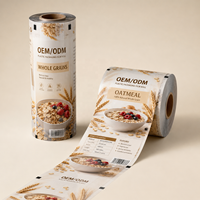 Film plastique d'emballage alimentaire en aluminium personnalisé, film OPP BOPP, emballage pour chips, biscuits, en-cas, film Mylar en rouleau, qualité alimentaire