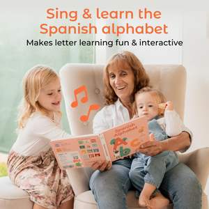 Libros de Sonido Educativos Recargables con el Abecedario, Canciones Infantiles en Español, Libros de Canciones Musicales de Tapa Dura para Niños - Product Image 4