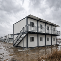 Maison modulaire ignifuge personnalisée de 5,8 m de long, abri, conteneur, hébergement pour camp minier, résistant aux charges de neige, homologué pour l'Europe