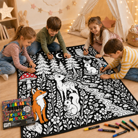 Selimut Poliester DIY yang Dapat Dicuci dengan 36 Spidol untuk Mewarnai, Lukis Sendiri, untuk Dewasa dan Anak-anak, Harga Pabrik