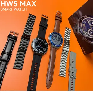 HW5 MAX 2023 neue harte Männer GT3 Smartwatch 1,5-Zoll-Bildschirm Gesundheits überwachung Smartwatch rundes Gesicht Smartwatch