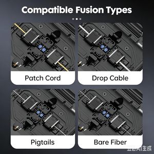 Soudeuse par fusion de fibres KOMSHINE 300T avec écran tactile 5 pouces, alimentée par batterie, pour équipement de fibre optique G654E - Product Image 6