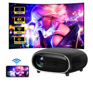 High Quality 4K UHD <b>Projector</b> With <b>Android</b> 9 Stereo Speakers & Portable Design for Gaming Home Entertainment Q7 Proje - Product Image 1