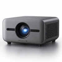Projecteur intelligent triple laser 4K UHD DLP pour cinéma maison, projecteur d'écran portable Android avec haut-parleurs intégrés